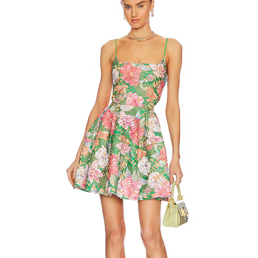 Elliatt Green eyelet Mikaela summer dress XS New